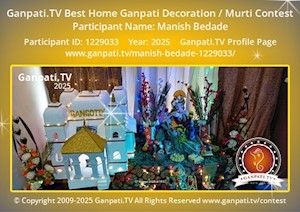 Manish Bedade Home Ganpati Picture