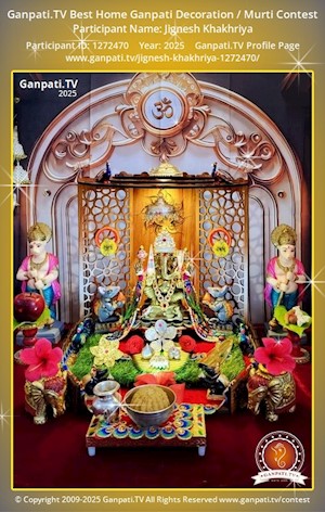 Jignesh Khakhriya Home Ganpati Picture