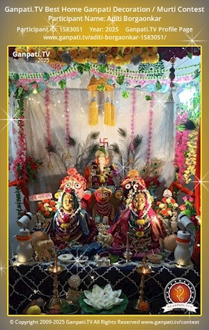 Aditi Borgaonkar Home Ganpati Picture