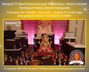 Dinesh Deshpande Home Ganpati Picture