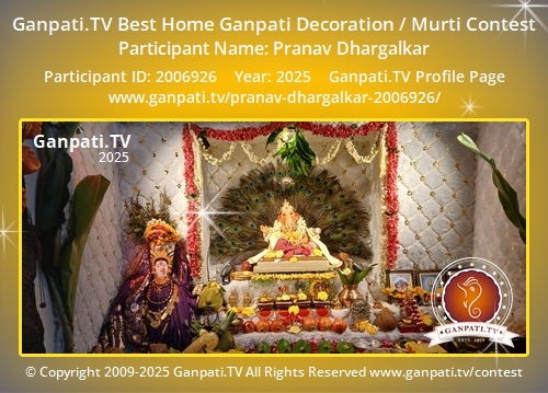 Pranav Dhargalkar Ganpati 2025