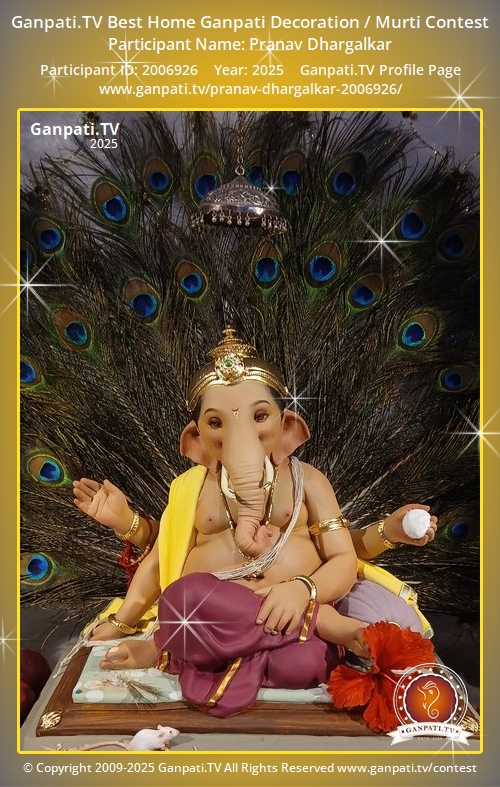 Pranav Dhargalkar Ganpati 2025