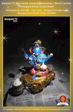 Kranti Shelar Home Ganpati Picture
