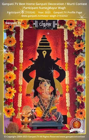 Mayur Wagh Home Ganpati Picture
