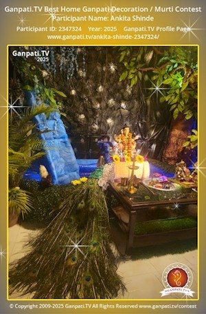 Ankita Shinde Home Ganpati Picture