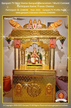 Pranav Chenna Home Ganpati Picture