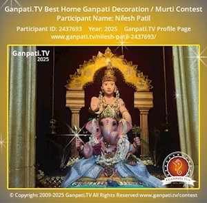 Nilesh Patil Home Ganpati Picture
