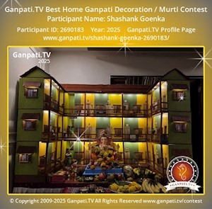 Shashank Goenka Home Ganpati Picture