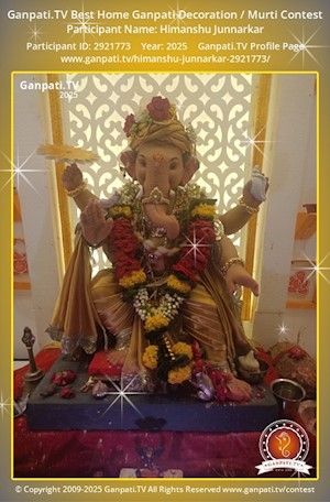Himanshu Junnarkar Home Ganpati Picture