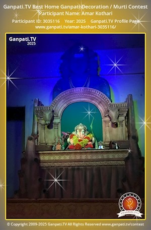 Amar Kothari Home Ganpati Picture
