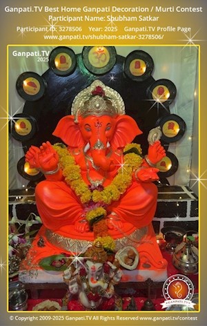 Shubham Satkar Home Ganpati Picture