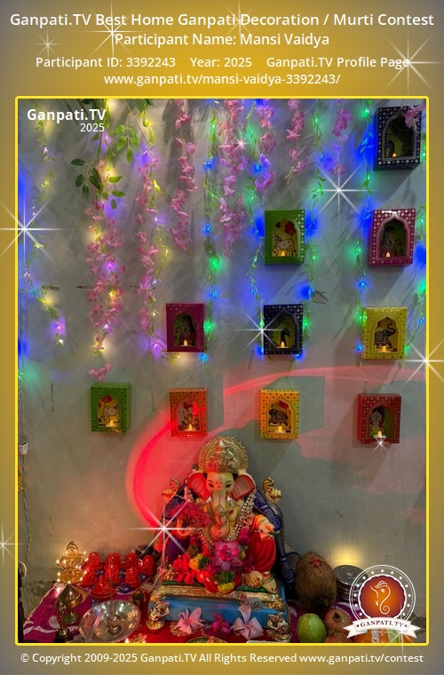 Mansi Vaidya Ganpati 2025