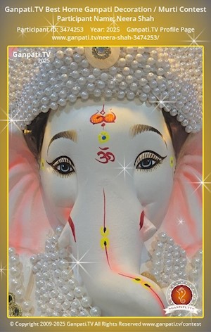 Neera Shah Home Ganpati Picture