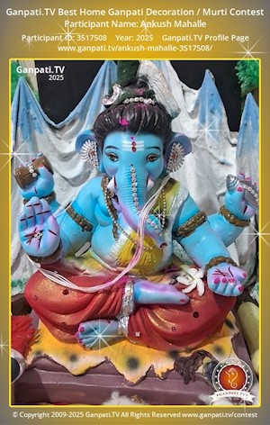 Ankush Mahalle Home Ganpati Picture