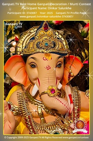 Omkar Salunkhe Home Ganpati Picture
