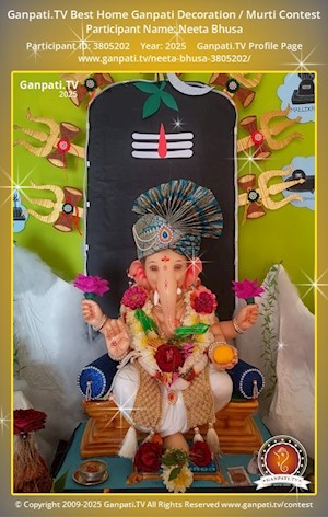 Neeta Bhusa Home Ganpati Picture