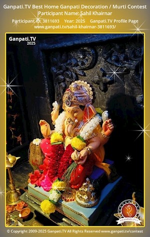 Sahil Khairnar Home Ganpati Picture