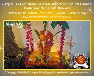 Aditi Kulkarni Home Ganpati Picture