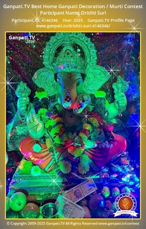 Drishti Suri Home Ganpati Picture
