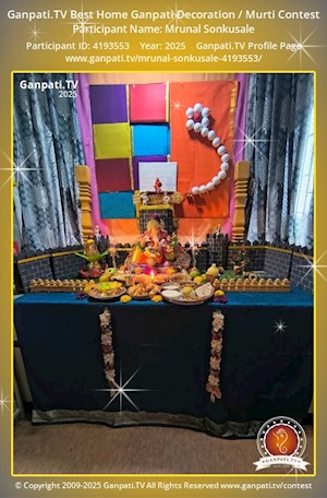 Mrunal Sonkusale Home Ganpati Picture