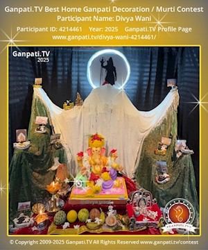 Divya Wani Home Ganpati Picture