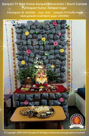 Abhijeet Gujar Home Ganpati Picture