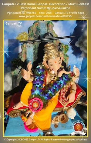 Mrunal Salunkhe Home Ganpati Picture