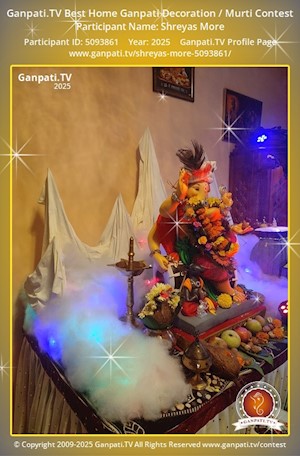 Shreyas More Home Ganpati Picture