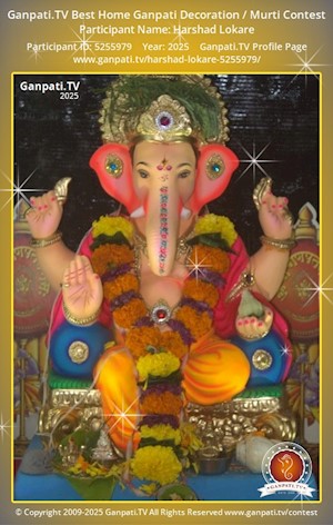 Harshad Lokare Home Ganpati Picture