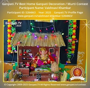 Vaishnavi Khamkar Home Ganpati Picture