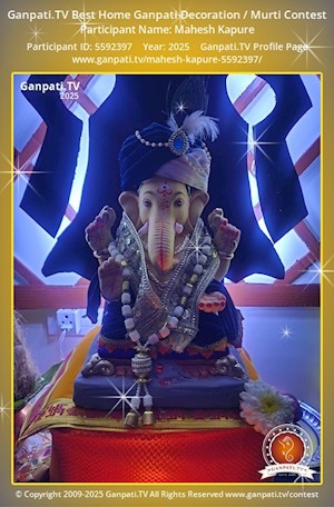 Mahesh Kapure Home Ganpati Picture