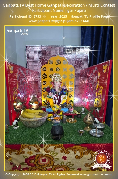Jigar Pujara Ganpati 2025
