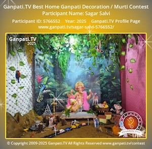 Sagar Salvi Home Ganpati Picture