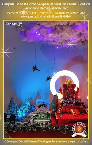 Pallavi Nikam Home Ganpati Picture