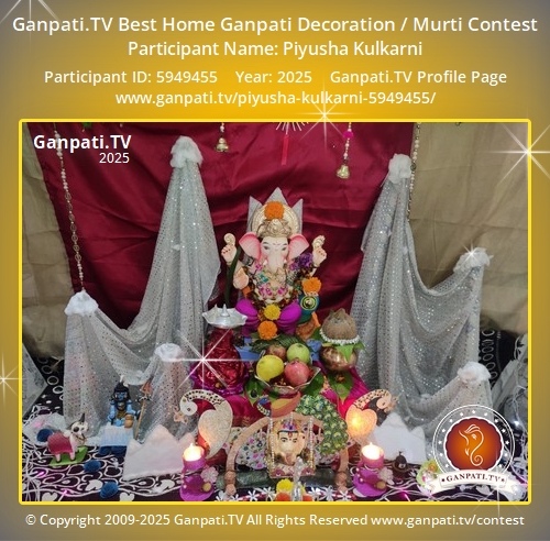 Piyusha Kulkarni Ganpati 2025