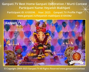 Heyansh Makhijani Home Ganpati Picture