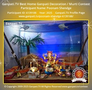 Poonam Shendge Home Ganpati Picture
