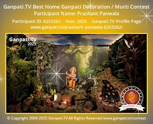 Prashant Panwala Home Ganpati Picture