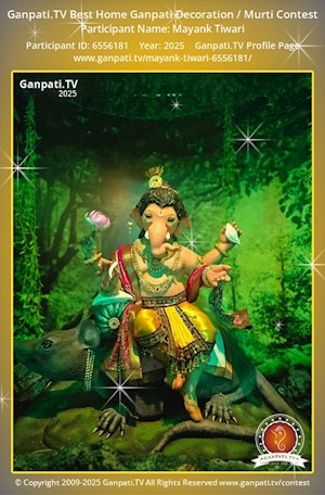 Mayank Tiwari Home Ganpati Picture
