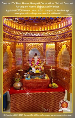 Shivprasad Warikar Home Ganpati Picture