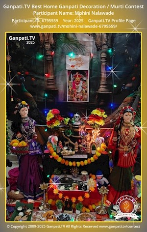 Mohini Nalawade Home Ganpati Picture