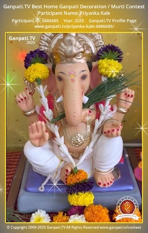 Priyanka Kale Home Ganpati Picture