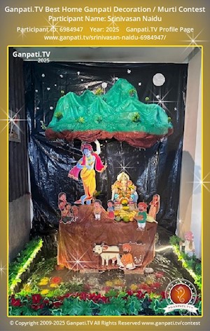 Srinivasan Naidu Home Ganpati Picture