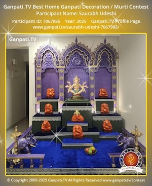 Saurabh Udeshi Home Ganpati Picture