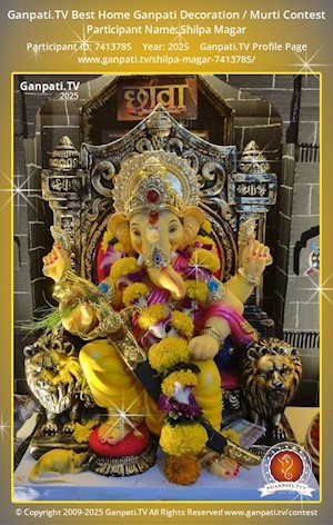 Shilpa Magar Home Ganpati Picture