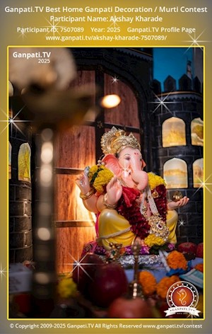 Akshay Kharade Home Ganpati Picture