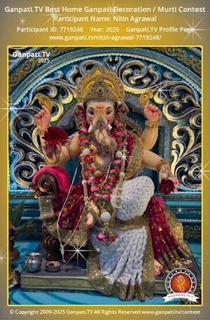 Nitin Agrawal Home Ganpati Picture