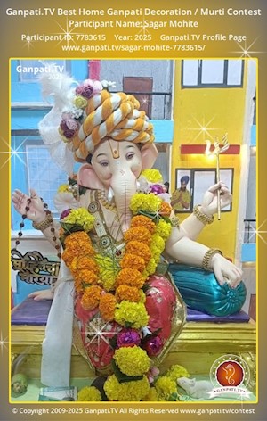 Sagar Mohite Home Ganpati Picture