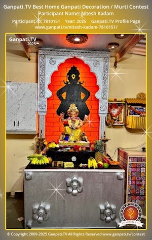 Nitesh Kadam Home Ganpati Picture