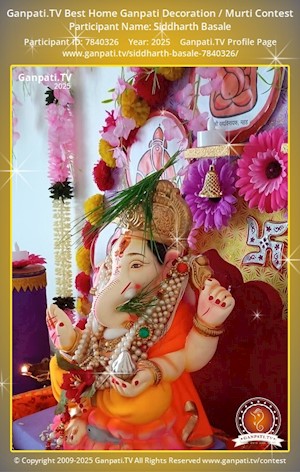 Siddharth Basale Home Ganpati Picture
